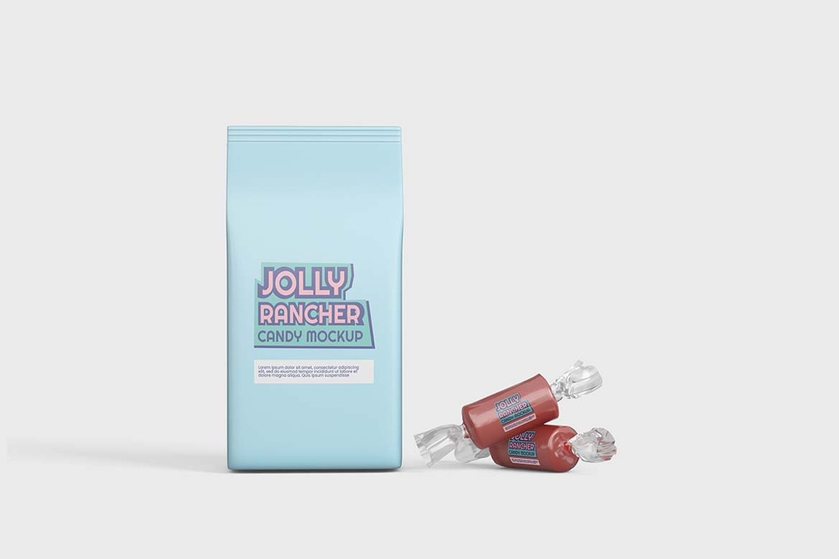Candy Wrap Mock-Up, a Packaging Mockup by tiyasprabawa (Photo 5 of 5)