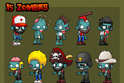 Zombie Outbreak - Game Sprites, an Illustration by pzUH (Thumbnail 2 of 8)