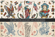 USA old school tattoo, a Background Graphic by intueri (Thumbnail 2 of 8)
