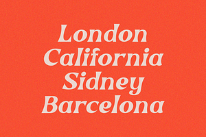 Orange Beachy - Retro Fonts