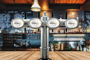 Beer Tap Label Mock-up #24