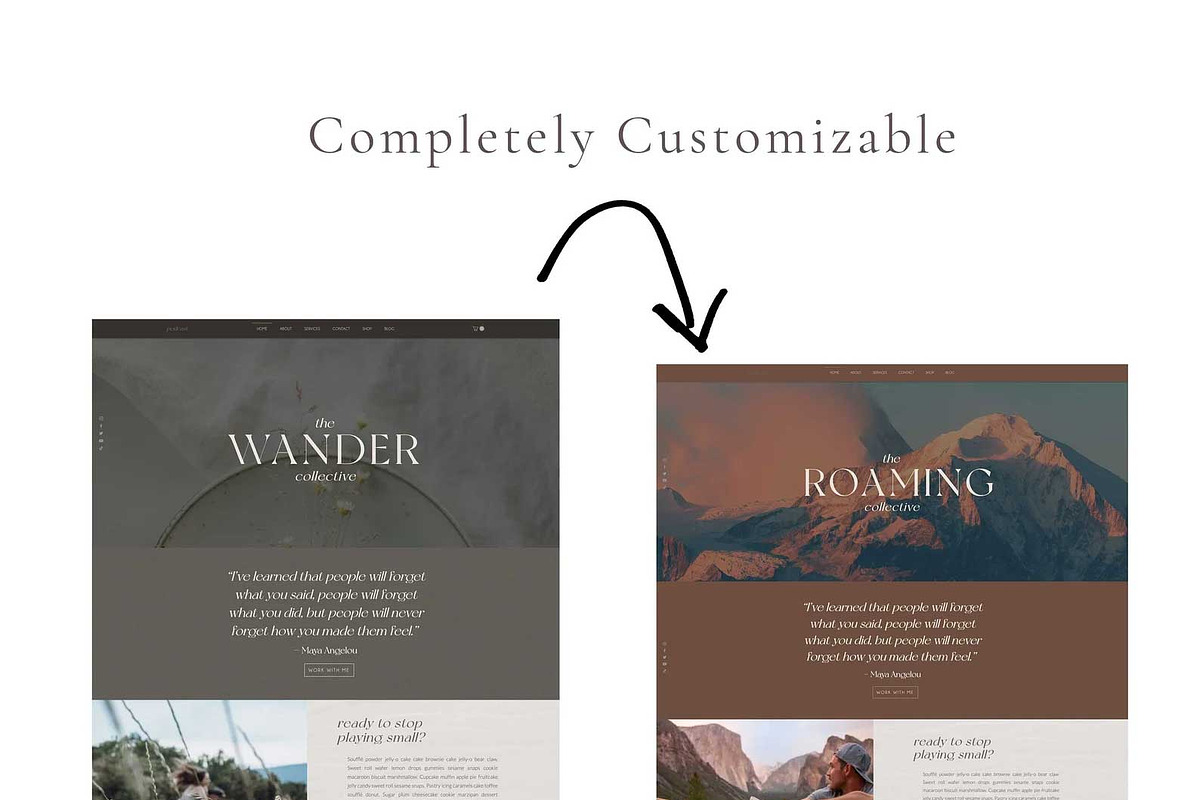 Wix Website Template - Wander Coach, a Wix Template by pinesandpearls (Photo 3 of 9)