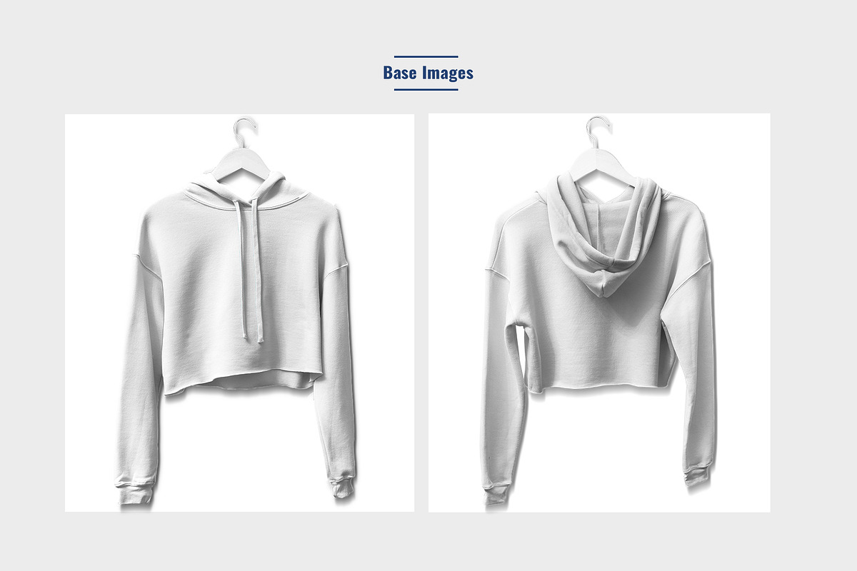 Hanging Crop Top Hoodie Mockup, a Hoody Mockup by Designertale (Photo 6 of 6)