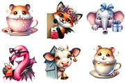 Quirky Animal Peeking Clipart, an Illustration by DreamArtGraphic (Thumbnail 2 of 4)