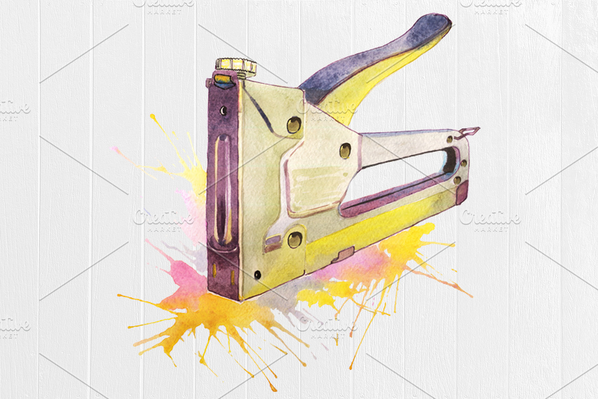 Toolbox Prints 4 Construction Tools, an Illustration by ColorfulNest (Photo 7 of 7)