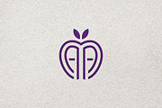 Minimalist Initials AA Apple Logo, a Branding & Logo Template by Luxury Logos (Thumbnail 4 of 4)