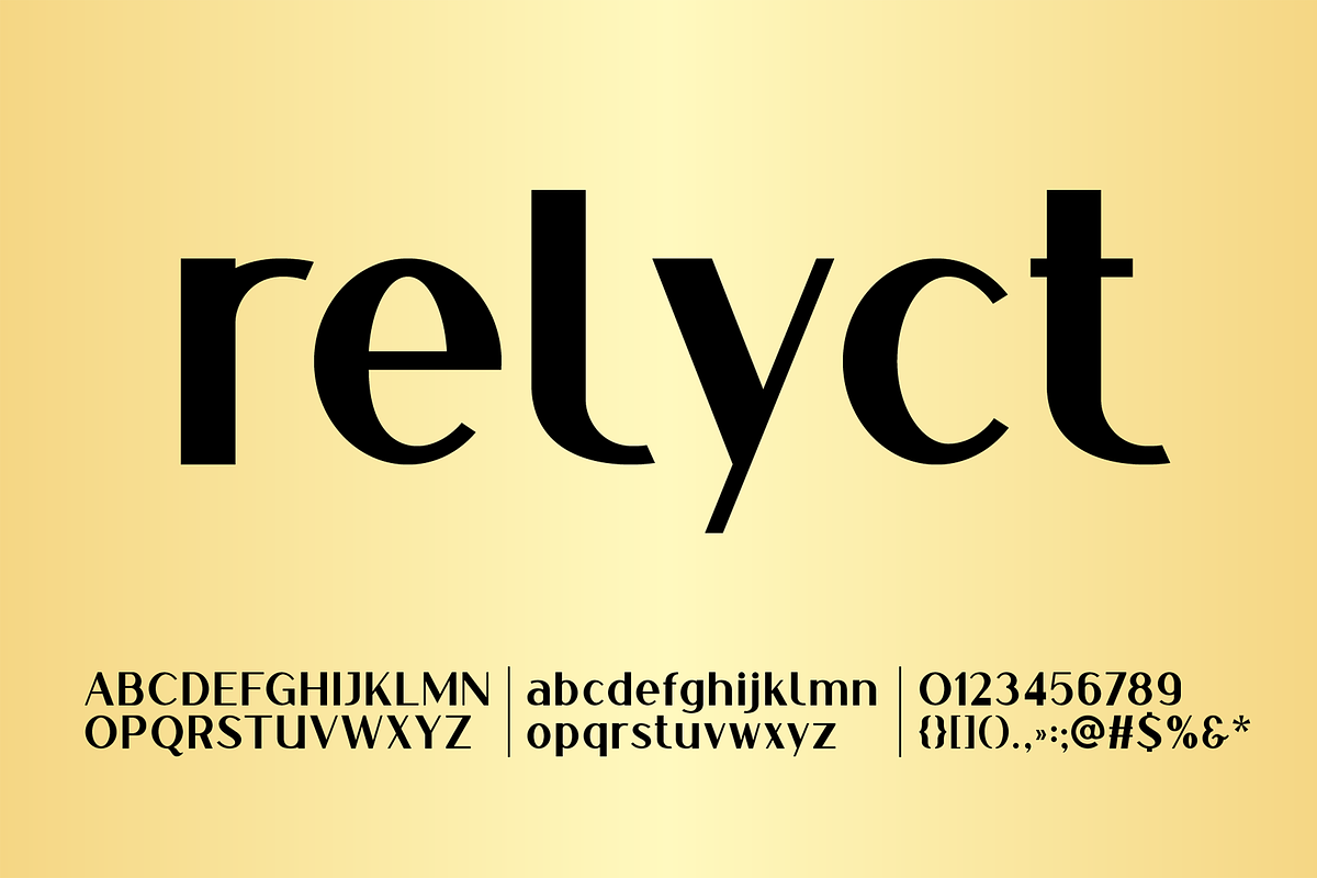 Relyct font family, a Sans Serif Font by vlad.berla (Photo 2 of 7)