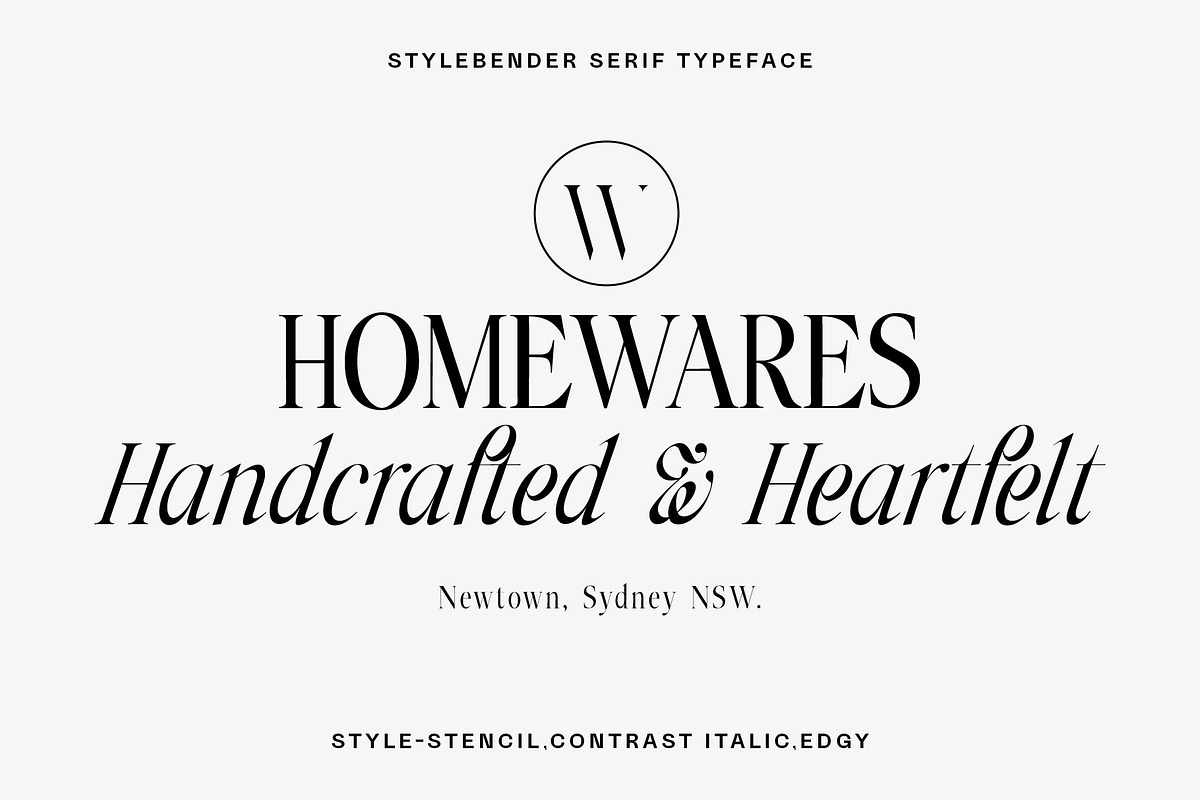 Stylebender Serif - Multi-style Font, a Serif Font by Tropical Type (Photo 11 of 17)
