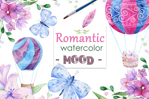 Romantic Mood Watercolor Love