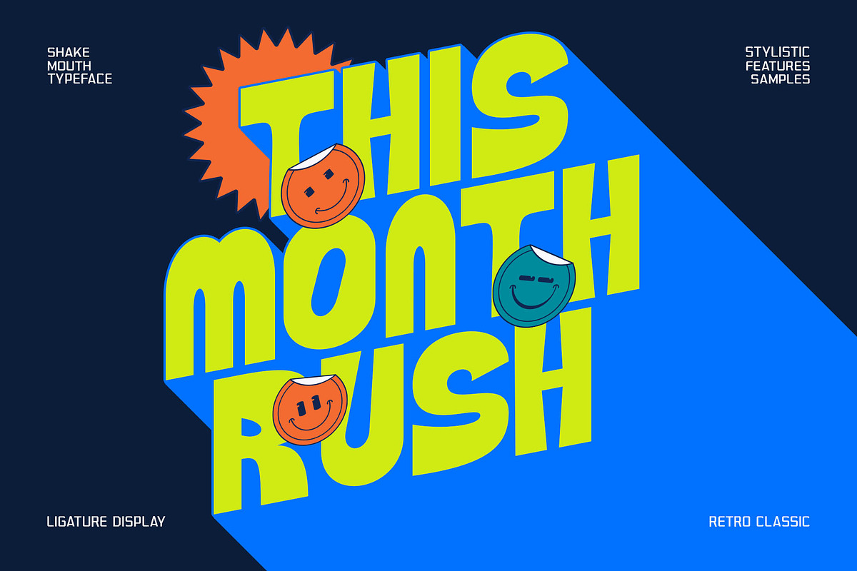 Shake Mouth Typeface, a Sans Serif Font by alit design (Photo 11 of 15)