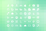 (SALE) Simple Social Icons Web Font, a Symbol Font by Design Bits (Thumbnail 2 of 3)