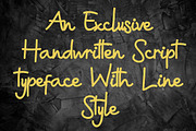 A Distraction: Handwritten Font, a Handwritten Font by GearShift (Thumbnail 3 of 6)