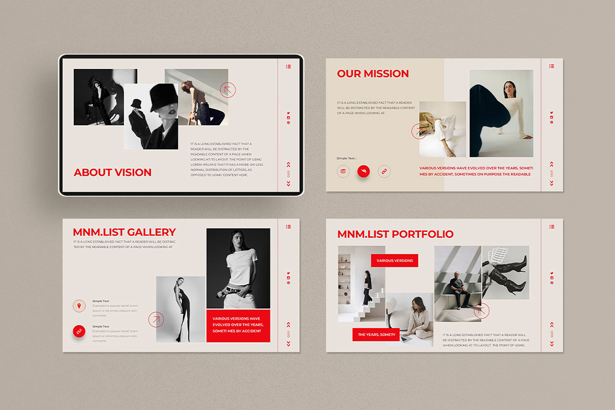 Minimalist Presentation Template, a Design Template by Dream-Lab (Photo 4 of 8)