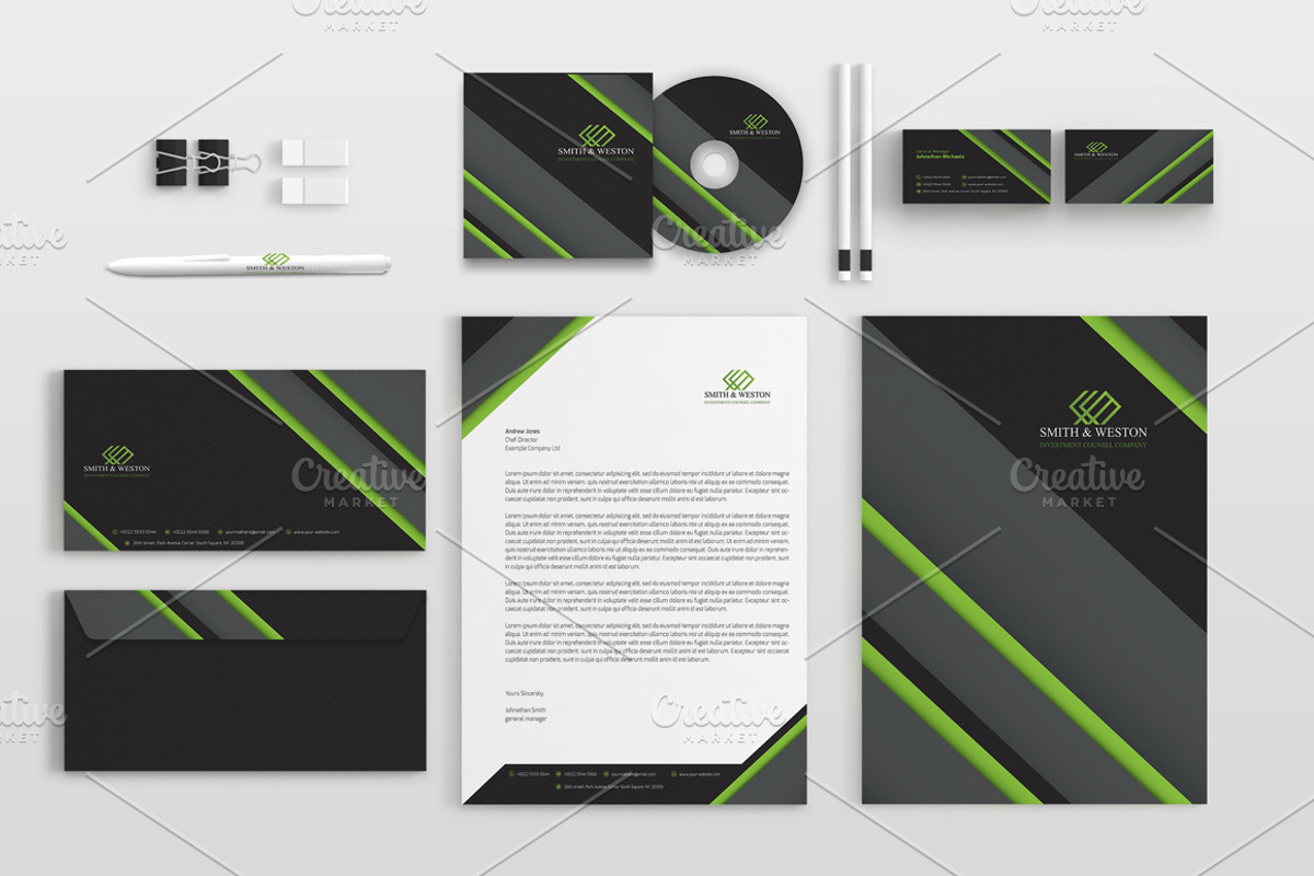 Corporate Stationery Pack, a Stationery Template by BettyDesign (Photo 4 of 9)