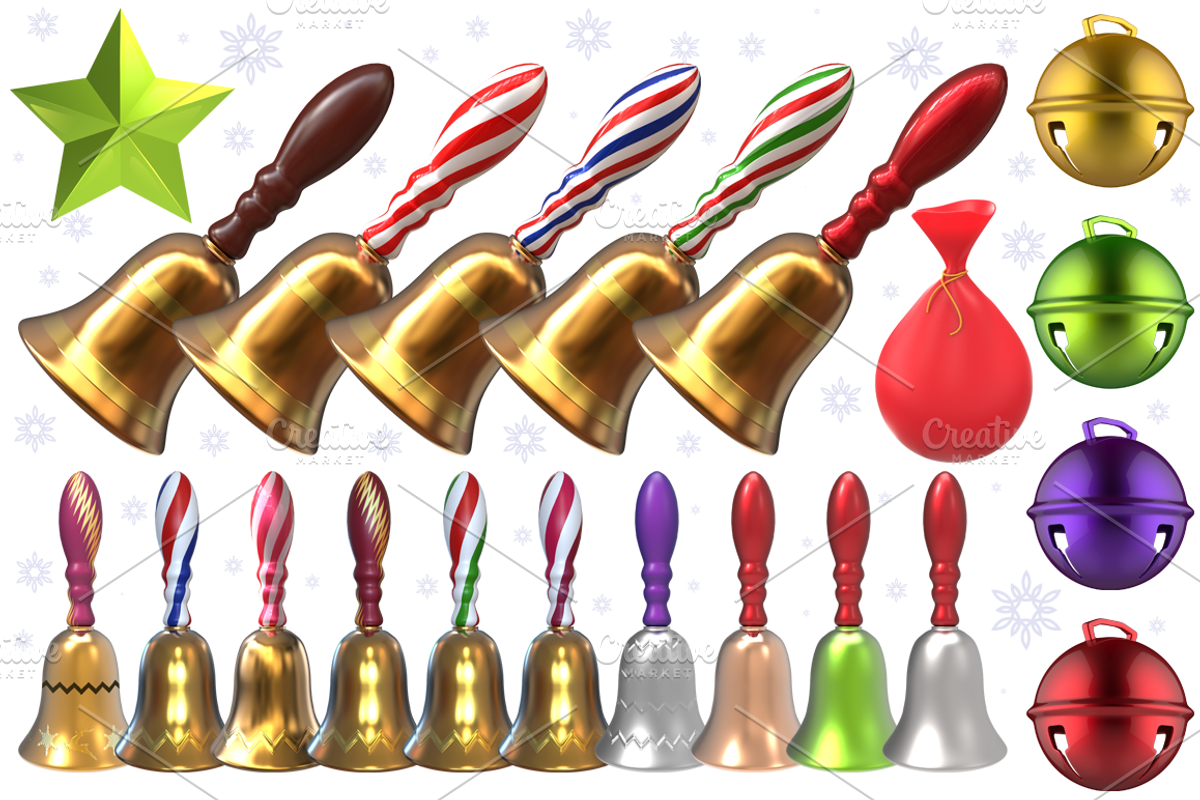 Christmas Ornaments and Items - 3D, a Graphic by pixaroma (Photo 4 of 5)