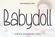 Babydoll | Script Font, a Script Font by Scratchones (Thumbnail 1 of 8)
