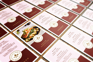 Elegant Food Business Card