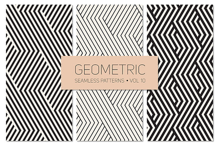 Geometric Seamless Patterns Set 10, a Pattern Graphic by Curly_Pat