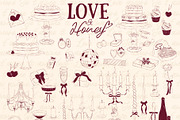 Love & Honey. Romantic Wall Art, a Decorative Illustration by Mio Buono (Thumbnail 11 of 13)