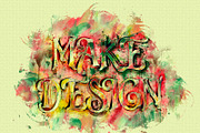 Watercolor Text Paint Plugin, an Action Add-On by MRI STUDIO (Thumbnail 2 of 20)