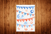 Watercolor handpainted birthday set, a Decorative Illustration by My watercolor shop (Thumbnail 7 of 7)