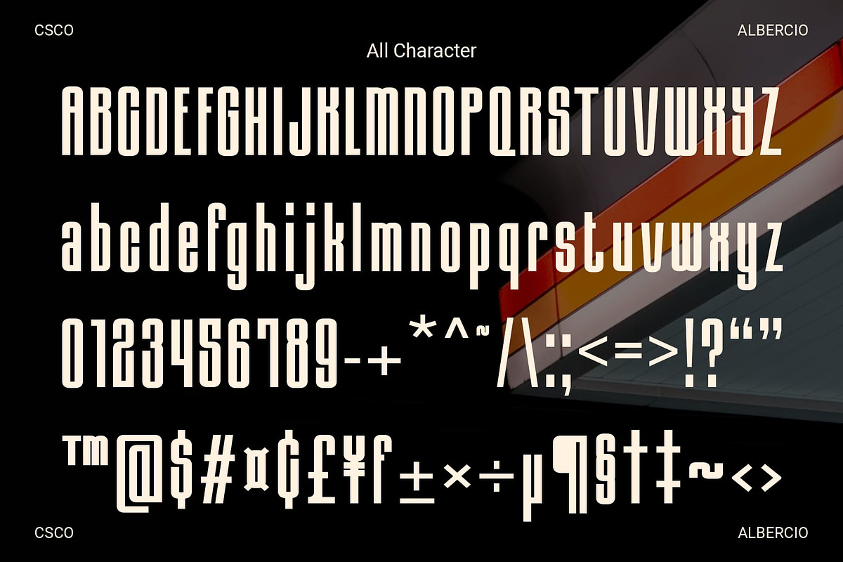 Albercio – Condensed Sans, a Sans Serif Font by Craft Supply Co. (Photo 7 of 8)