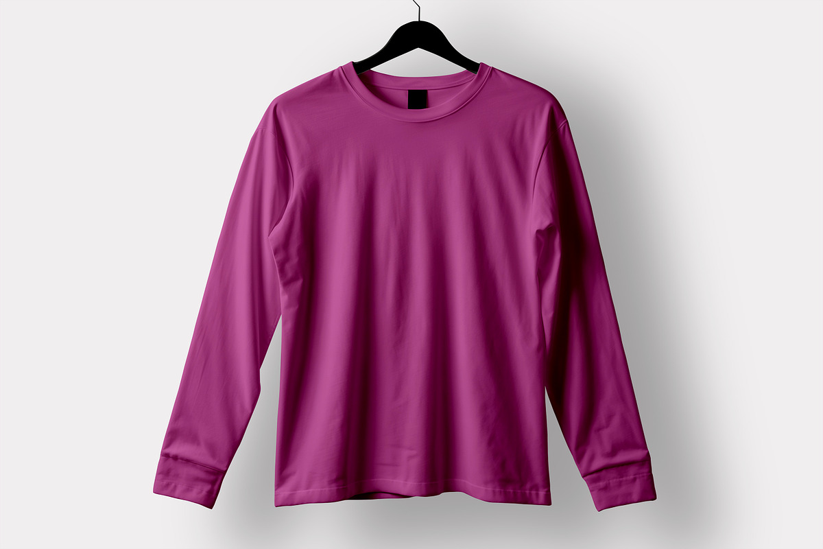 Long Sleeve Woman T-Shirt Mockup, a Shirt Mockup by Alhaytar (Photo 2 of 2)