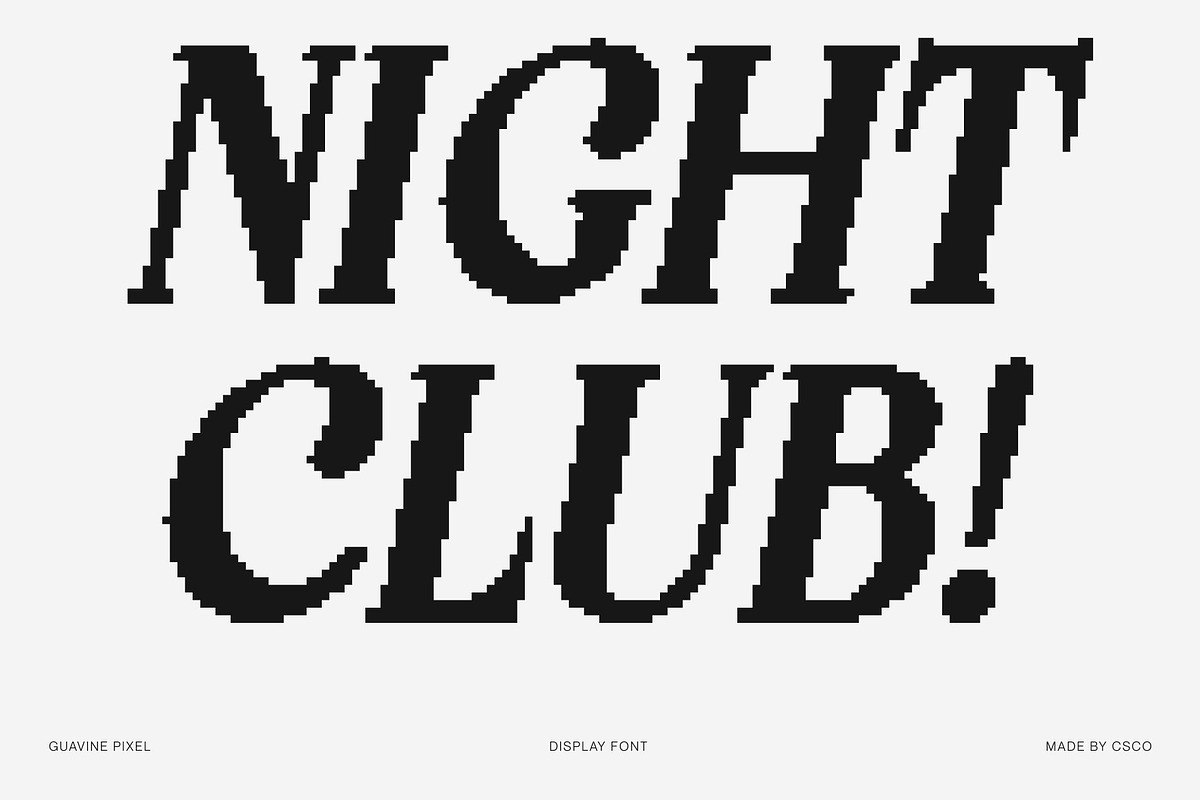 Guavine Pixel, a Serif Font by Craft Supply Co. (Photo 3 of 8)