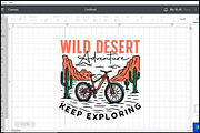 Wild Desert Adventure Bike SVG, an Object Graphic by BeeCraftR (Thumbnail 1 of 4)