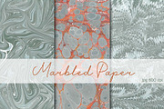 3 Hand Marbled Papers Snake, a Texture Graphic by Marblingdom (Thumbnail 1 of 4)