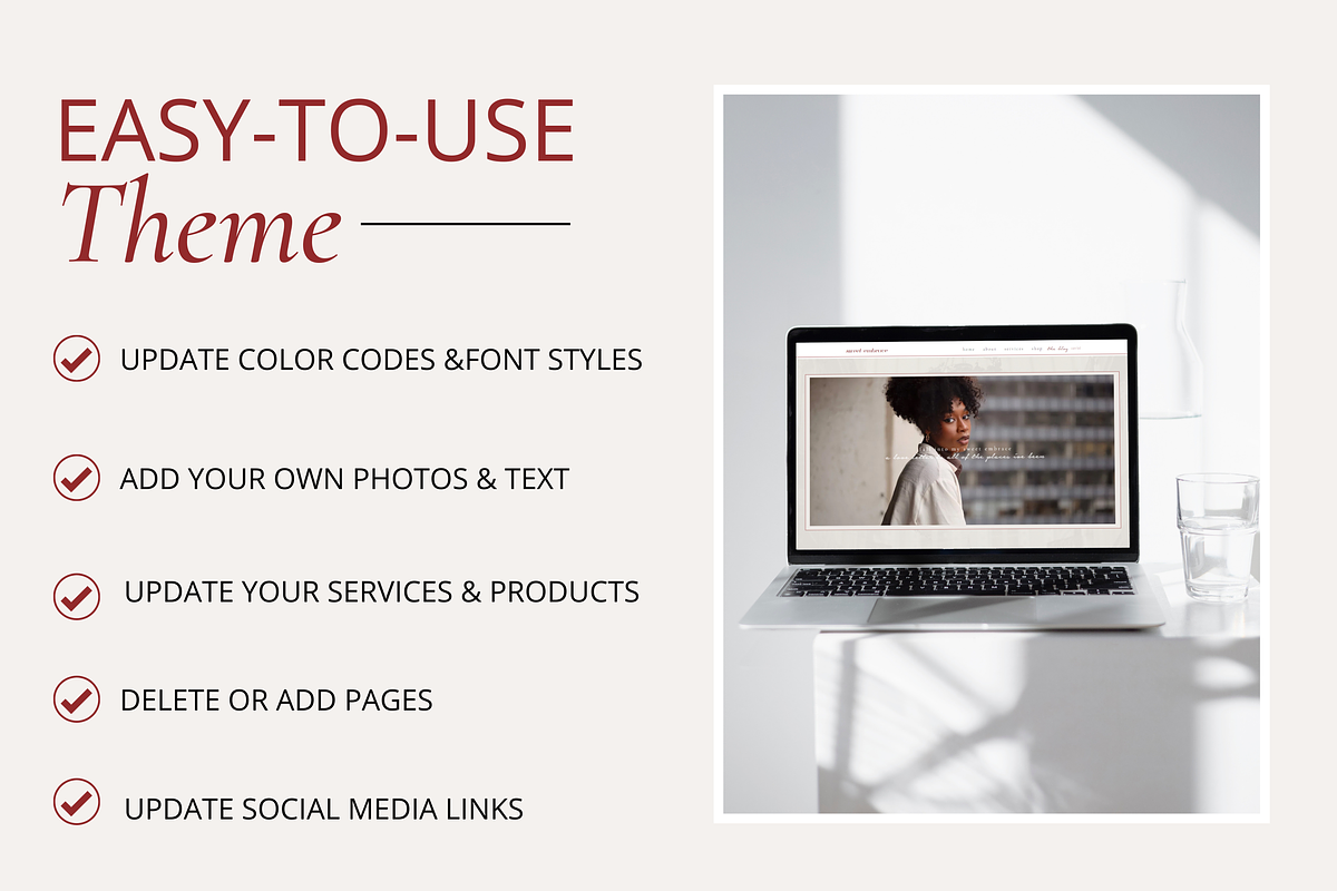 Wix Website Template | Sweet Embrace, a Wix Template by Turia Avenue (Photo 3 of 6)