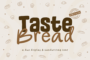 Taste Bread - Cozy & Display Font, a Handwritten Font by khurasan