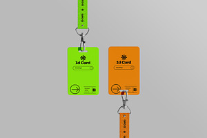 ID Card Mockup, an Advertising Mockup by hokagata