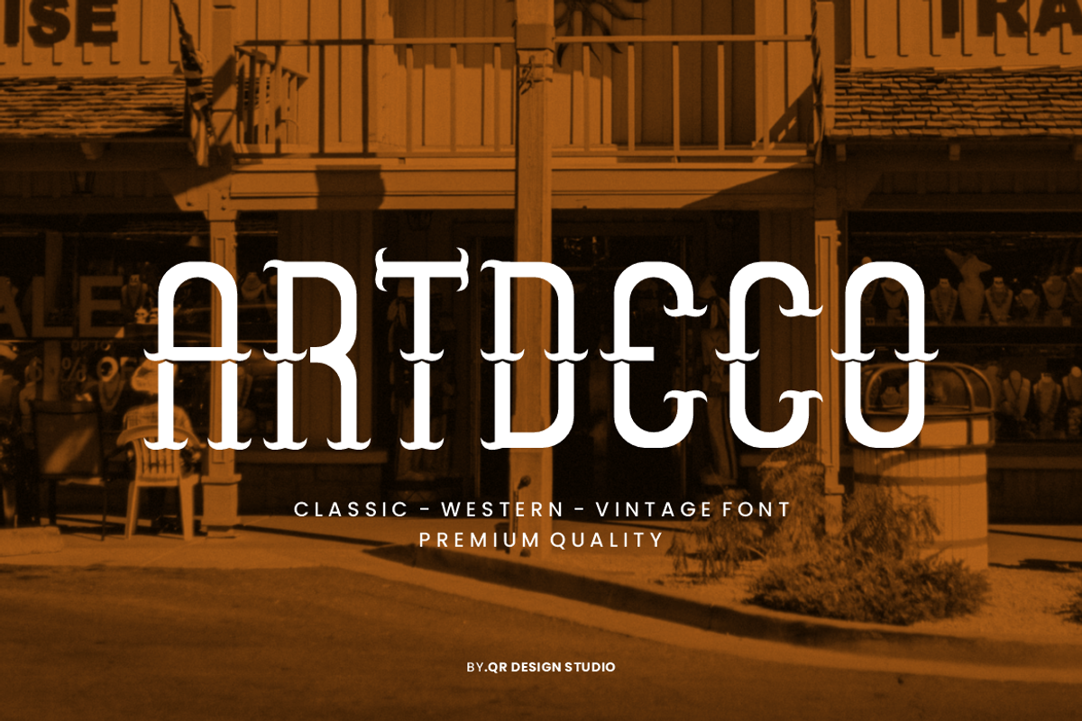 King Western - Artdeco Typeface Font, a Serif Font by QR Design Studio (Photo 3 of 7)