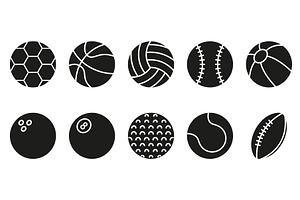 Collection of Balls Icons, an Object Illustration by Vector Creator