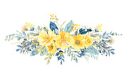 Sunny Yellow Floral Set, an Illustration by Designs_River (Thumbnail 5 of 11)