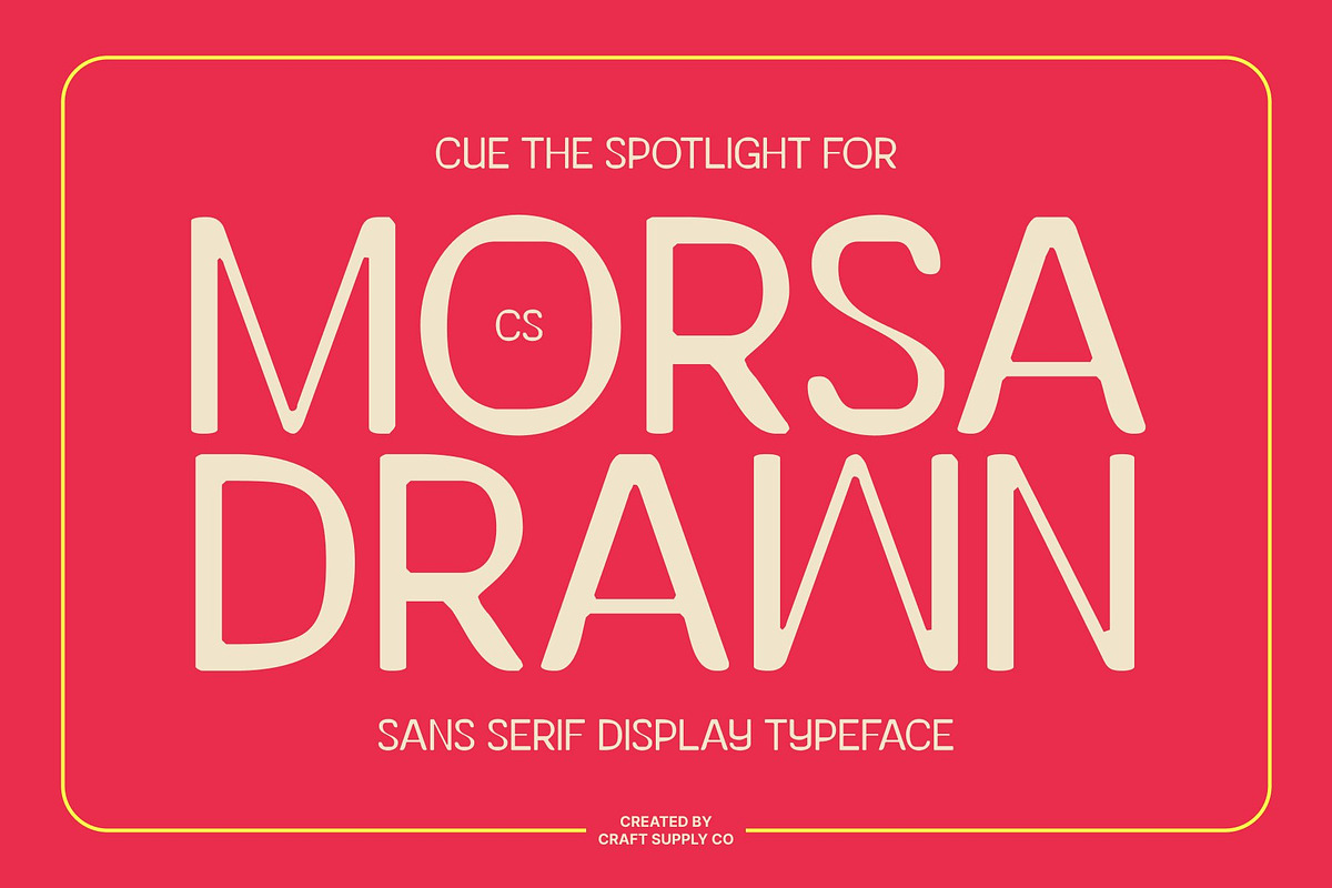 CS Morsa Drawn, a Sans Serif Font by Craft Supply Co. (Photo 1 of 8)