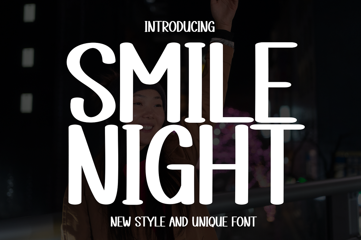 Smile Night | Script Font, a Script Font by Scratchones (Photo 1 of 8)