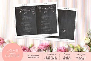 Wedding Menu M1018