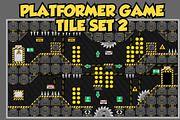 Platformer Game Tile Set 2, an Illustration by pzUH (Thumbnail 1 of 3)