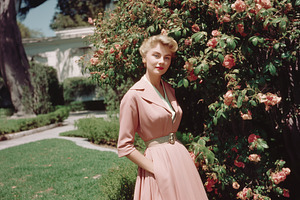 Vintage Style Woman in Garden Spring, a Person Photo by k.tay