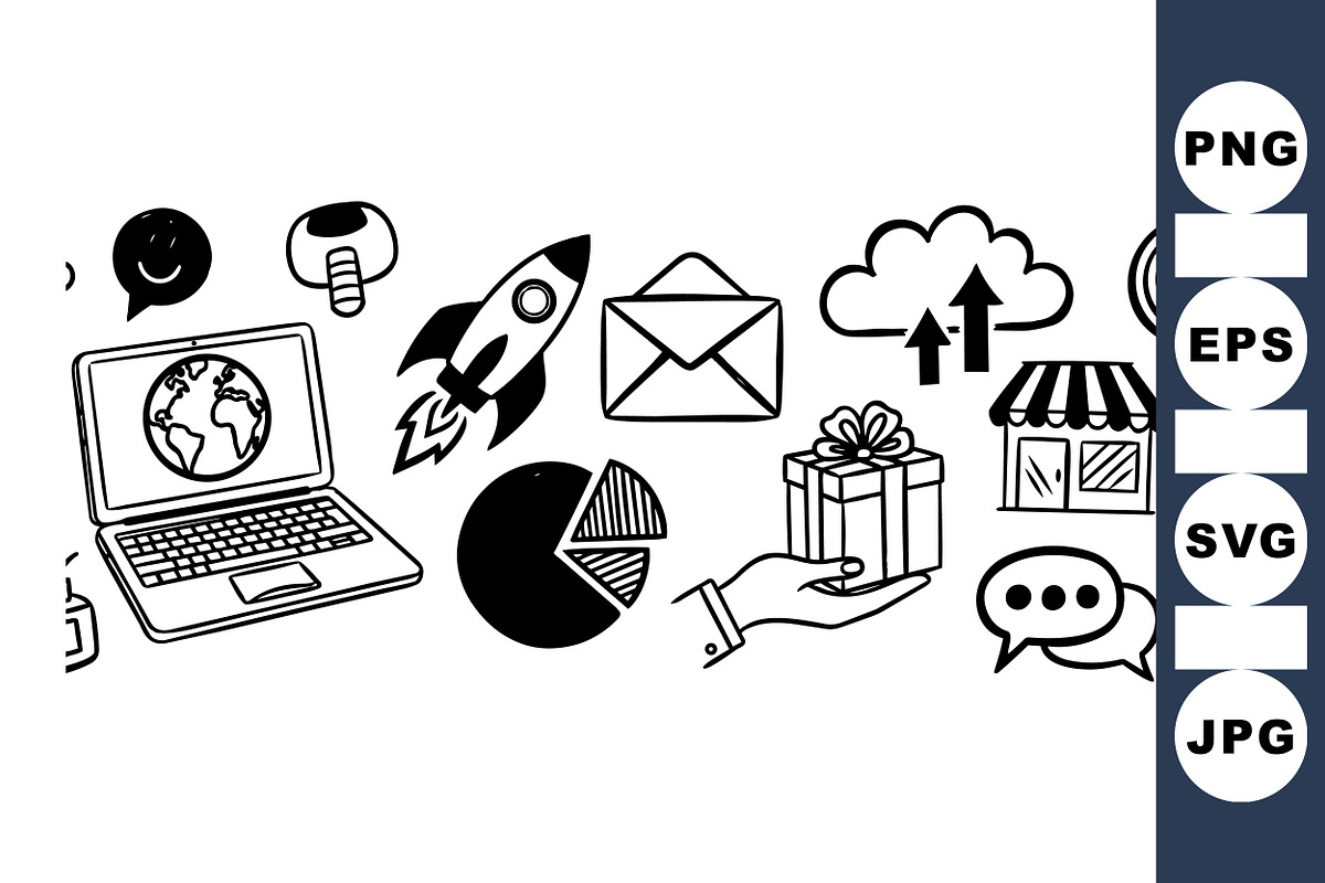 Business Icon SVG Collection, an Illustration by designvectx (Photo 1 of 3)