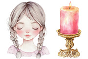 Watercolor Pink Coquette Aesthetics, a Seasonal Illustration by CitraGraphics (Thumbnail 4 of 6)
