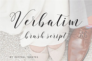 Verbatim Calligraphy Script PRO, a Script Font by INKMETHIS (Thumbnail 1 of 7)