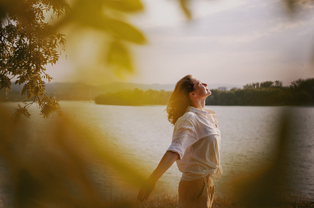 Woman on the river bank, a Beauty & Fashion Photo by Olezzo