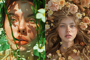 127 Fashion models in flowers, a Beauty & Fashion Photo by Handmadefont (Thumbnail 3 of 15)