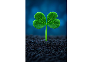 A green plant thrives in fertile, a Nature Photo by ZinetroN