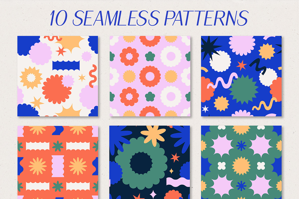 Retro Abstract Vector Shapes, an Object Graphic by ArtFM (Photo 8 of 13)