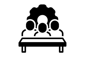 Subcommittee jurors solid icon, a Solid Icon by Creative priyanka