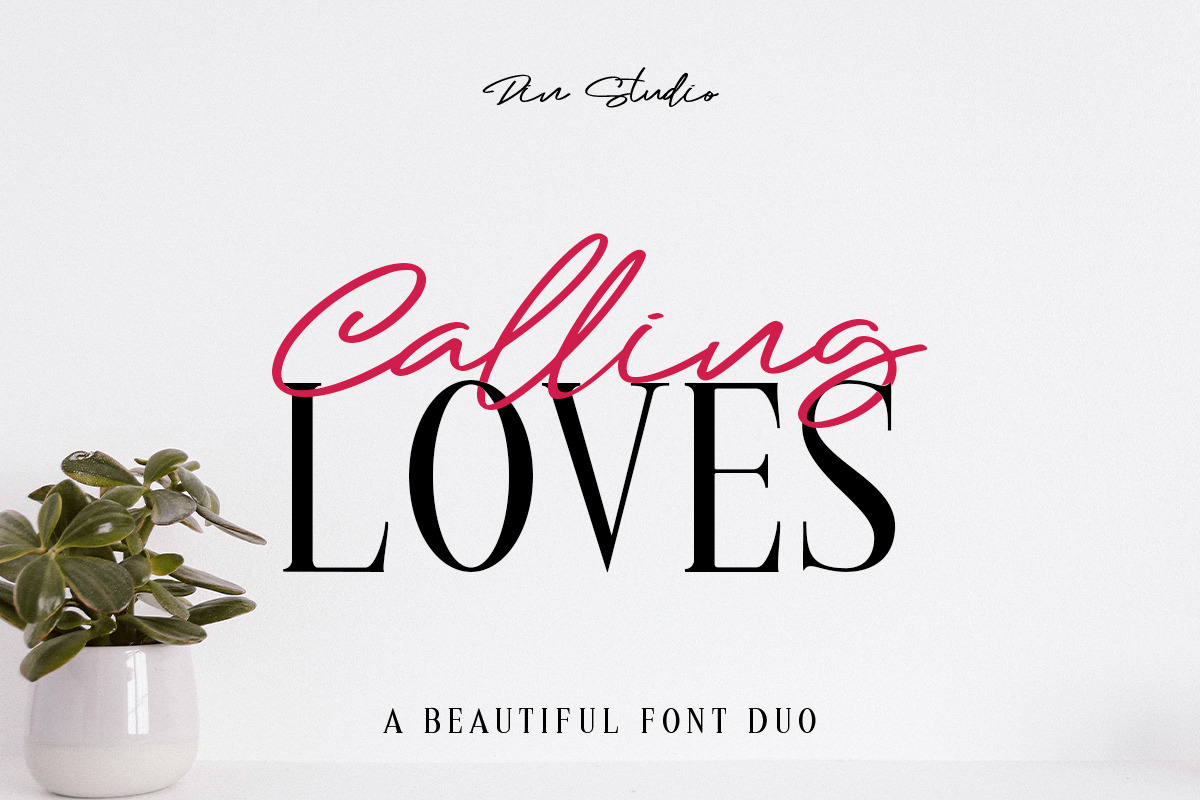 Calling Loves - Font Duo, a Script Font by din-studio.com (Photo 11 of 11)